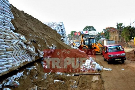Tripura's 1st Flyover mars into corruption : Nagarjuna Constructions Company  fails Flyover load test, CPI-M's preference for Hyderabad's tainted companies under scanner